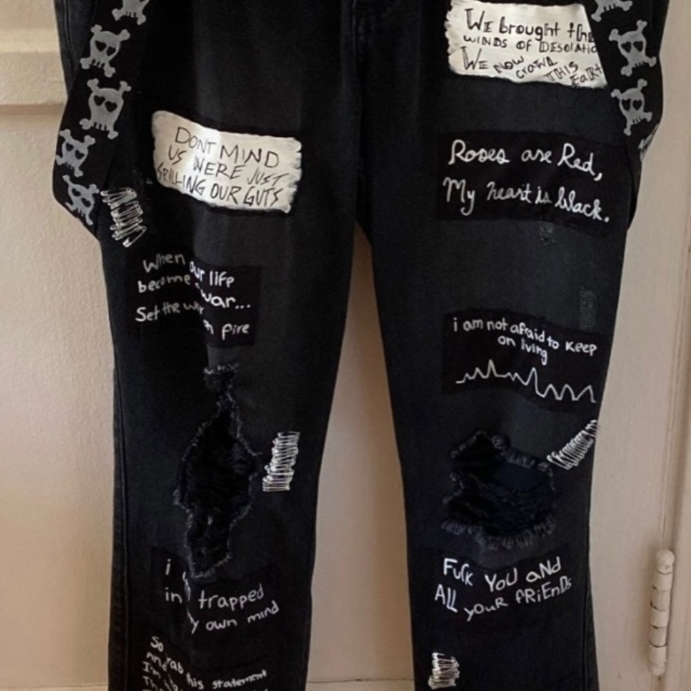 Custom Band Patch Jeans